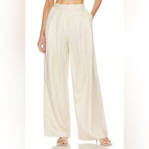 REVOLVE Yara Pant in Natural Beige.